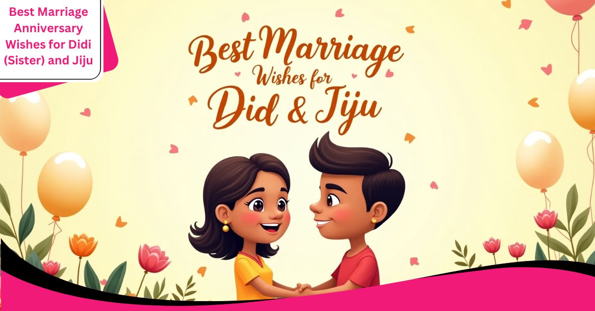 Best Marriage Anniversary Wishes for Didi (Sister) and Jiju