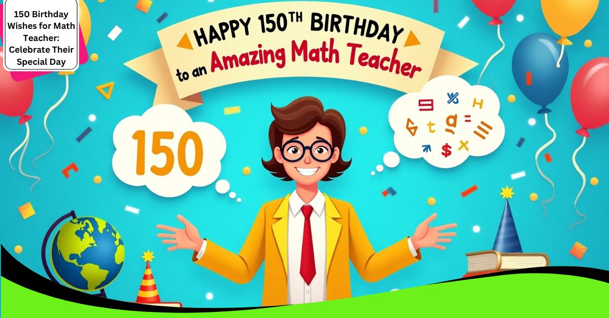 150 Birthday Wishes for Math Teacher: Celebrate Their Special Day