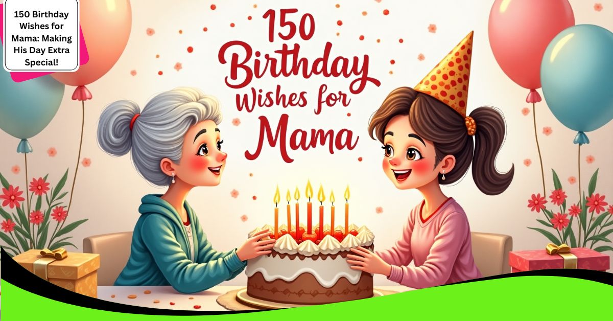 150 Birthday Wishes for Mama: Making His Day Extra Special!